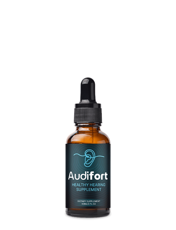 Audifort Healthy Hearing Supplement dropper bottle, 60 mL / 2 fl oz liquid drops