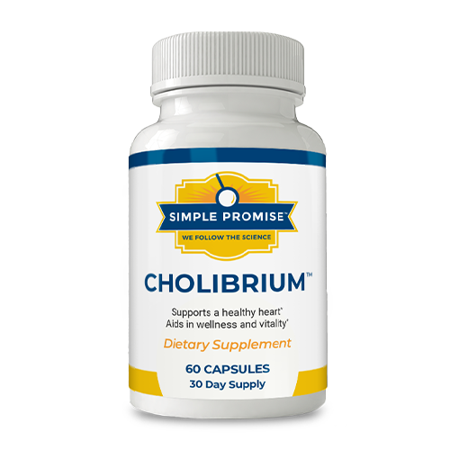 Cholibrium cholesterol support mushroom-blend supplement bottle