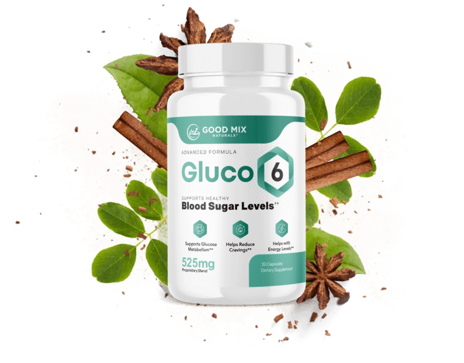 Gluco6 review — blood sugar support supplement bottle from the maker's official sales page