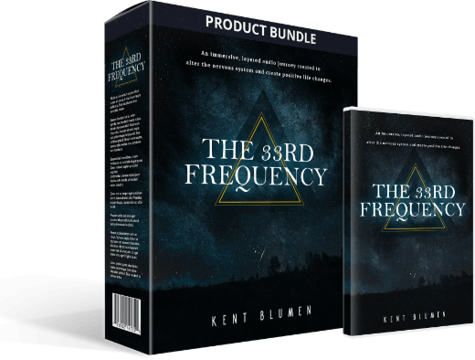 The 33rd Frequency review — the manifestation and wealth-mindset audio program shown as the official product bundle box and book from the maker's sales page