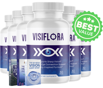 VisiFlora six-bottle package with bonus e-books